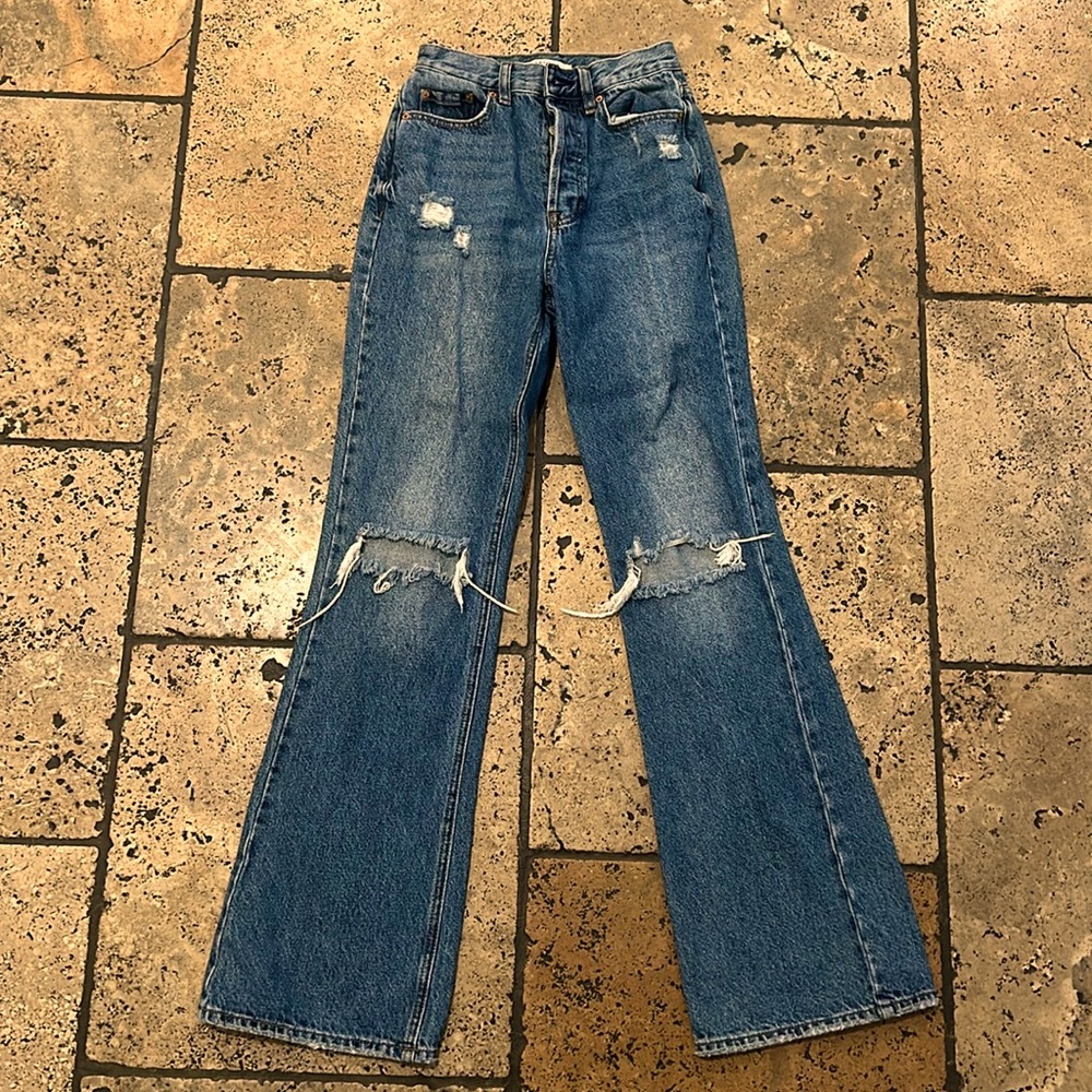 Women’s jeans waist 24 high rise bootcut from pacsun.
